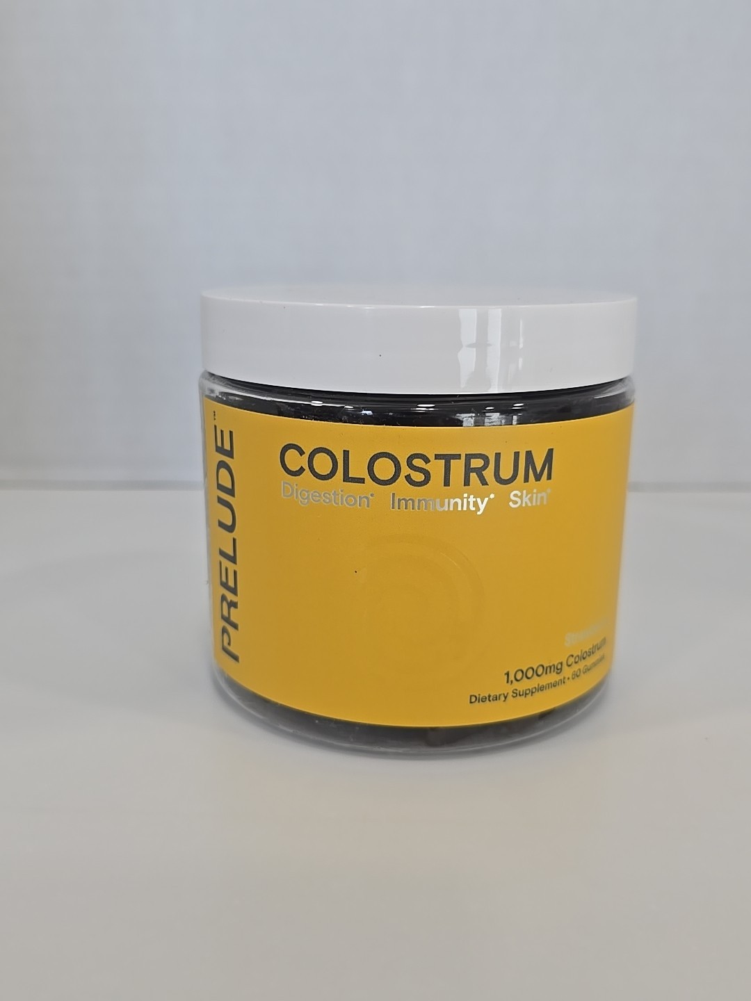 Prelude Colostrum 60 Gummies 2 per serving 1000mg Bovine Supplement