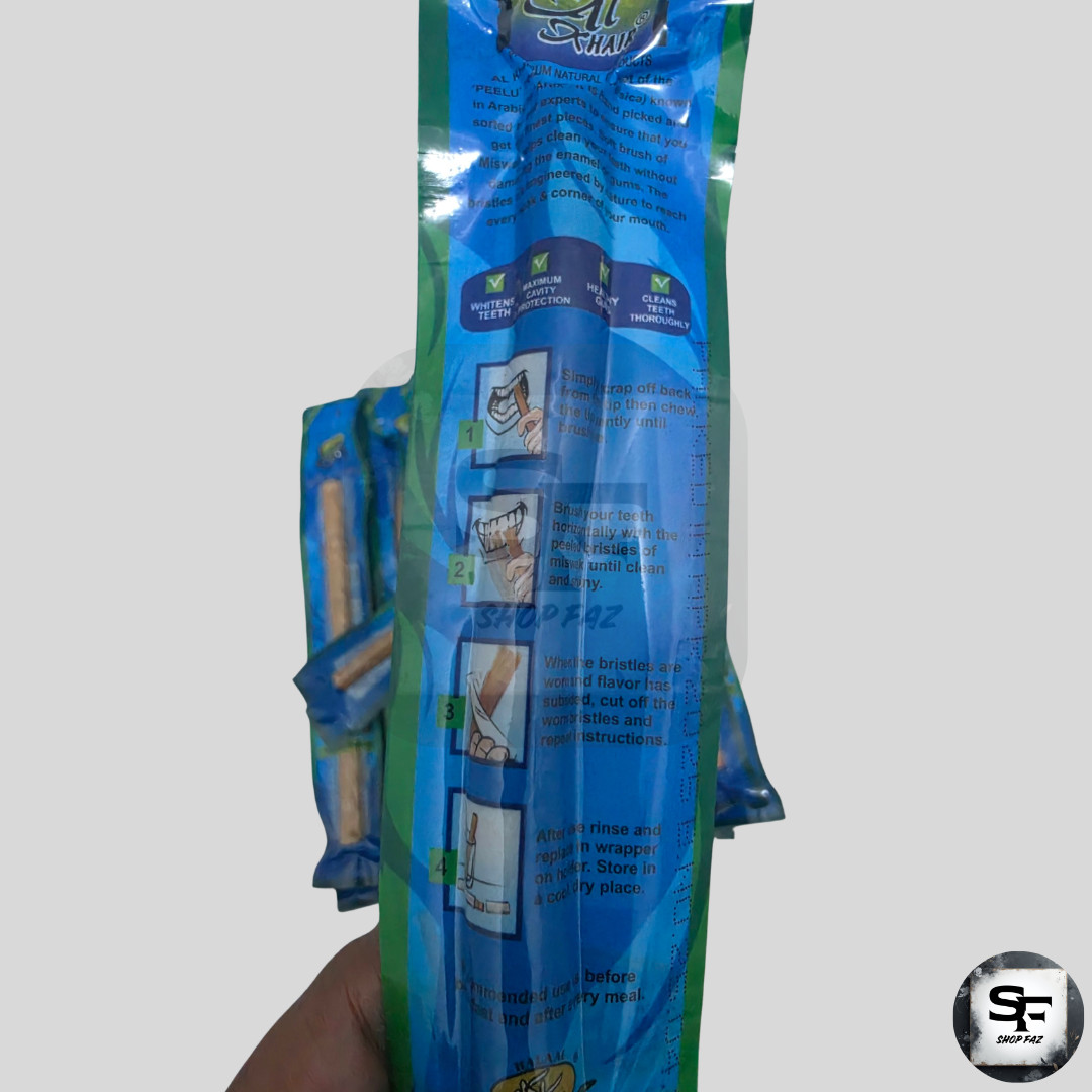 20PCS Original Dried Al Khair Natural Miswak Sticks Organic Oral Cleaning