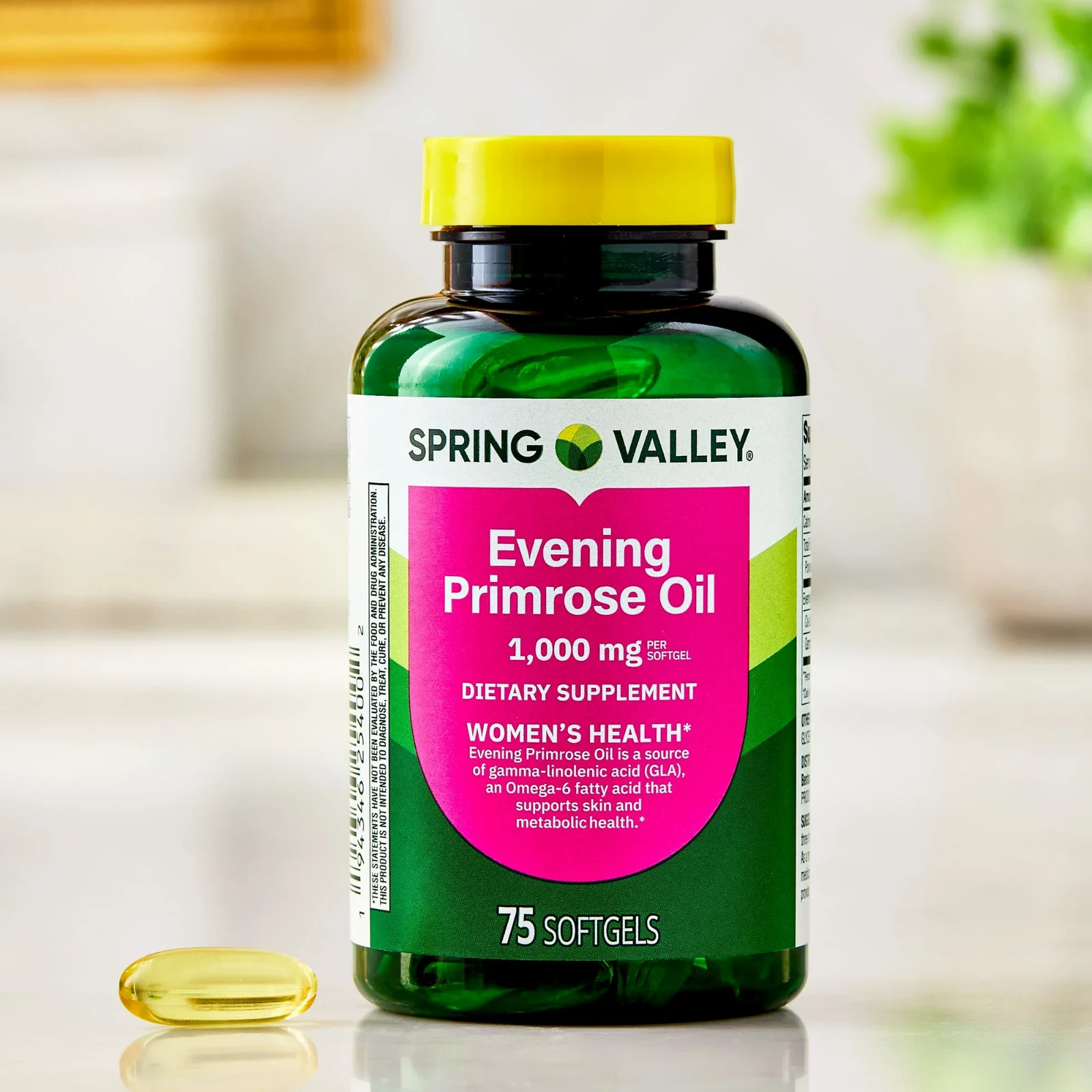 Spring Valley Evening Primrose Oil Women’s Health, 1000 mg 75 softgels