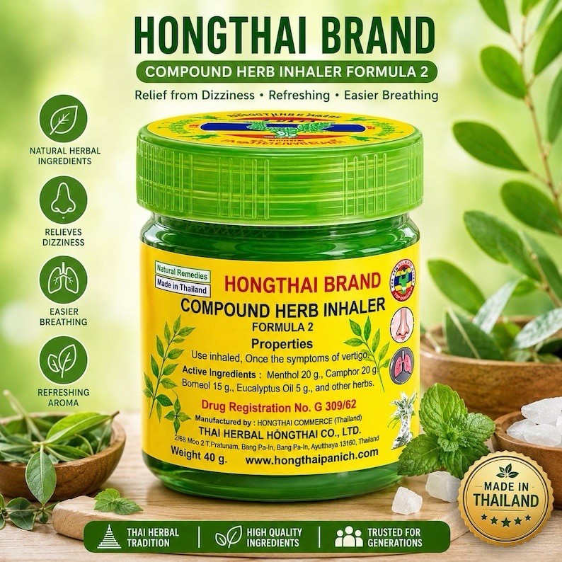 New & Sealed! Traditional Thai Herbal Inhaler Single