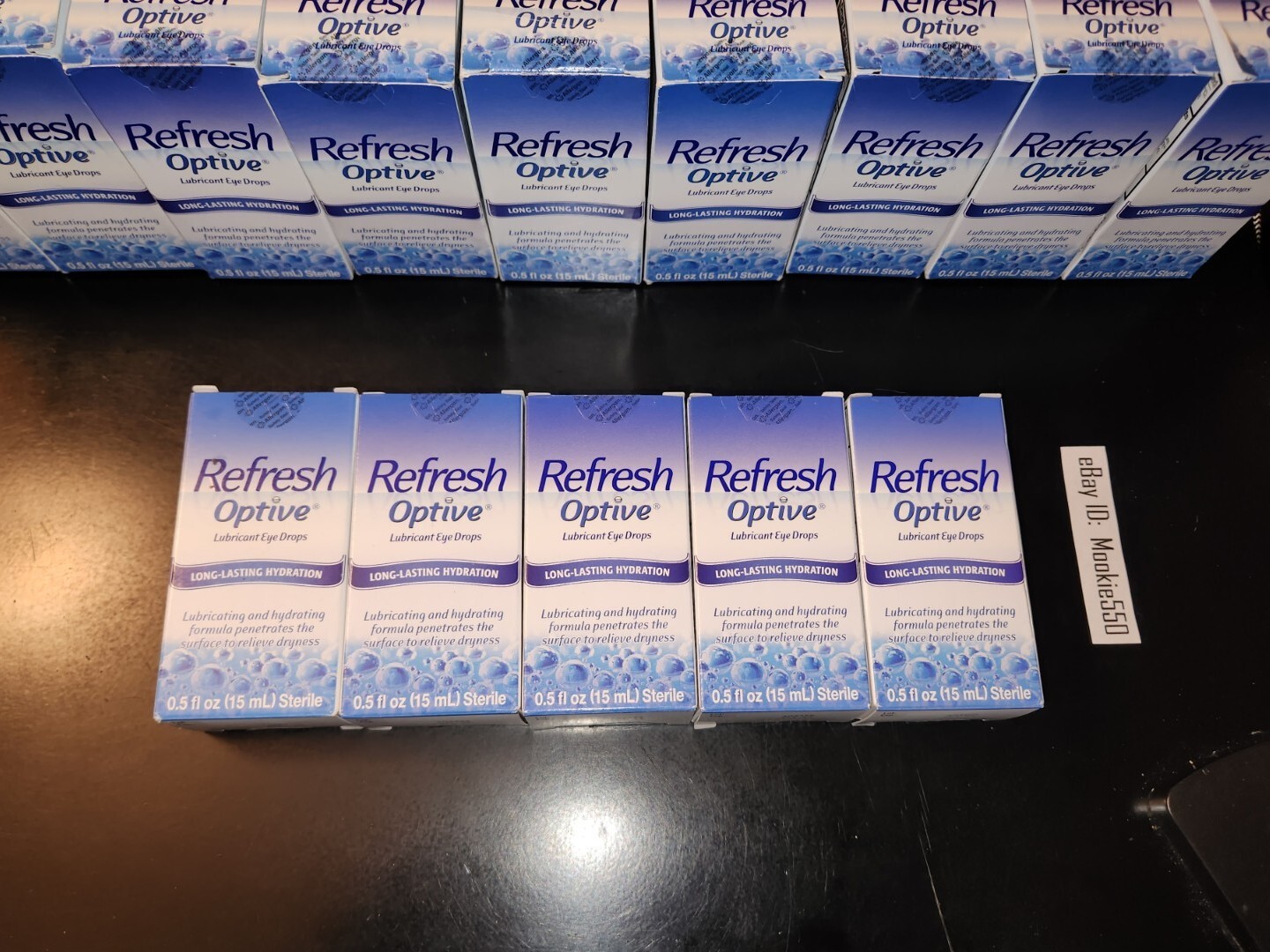 EXP 06/2025+ (5) Lot REFRESH OPTIVE Long-Lasting Hydration 0.5 oz 15mL Eye Drops