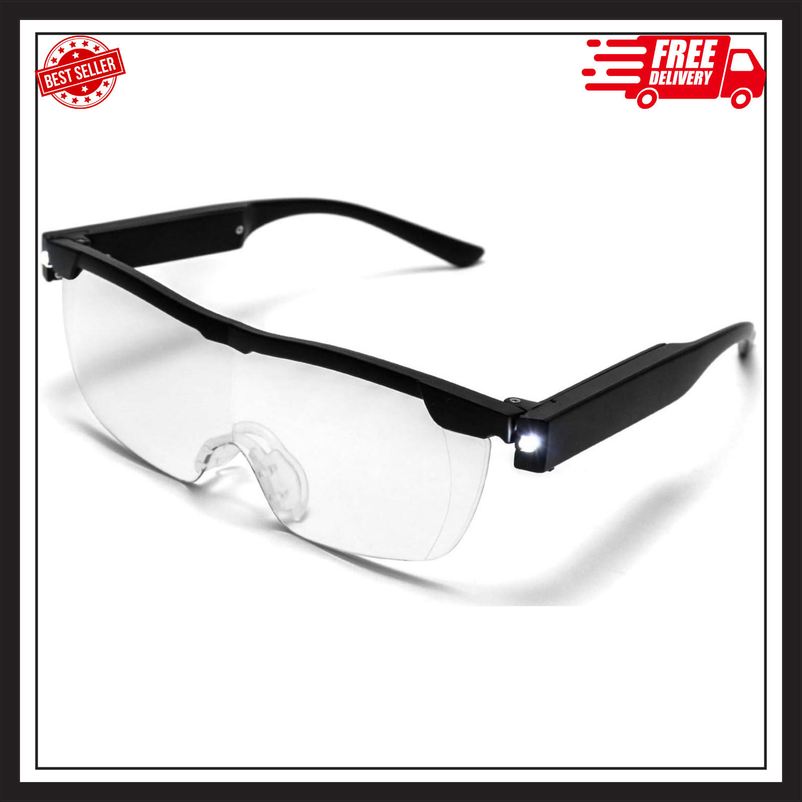 Magnifying Glasses with LED Light USB Rechargeable for Women and Men,Reading