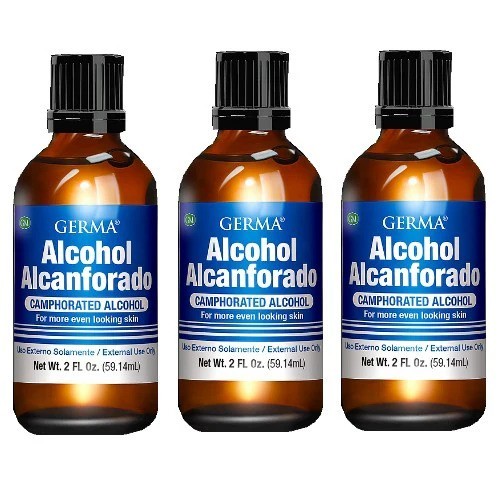Alcohol Alcanforado Germa Camphorated Alcohol 2oz External Use only Lot Of 6