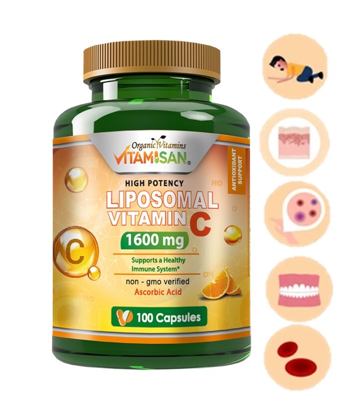 Liposomal Vitamin C Capsules High Absorption Immune Pills Supplements 300 CAPS