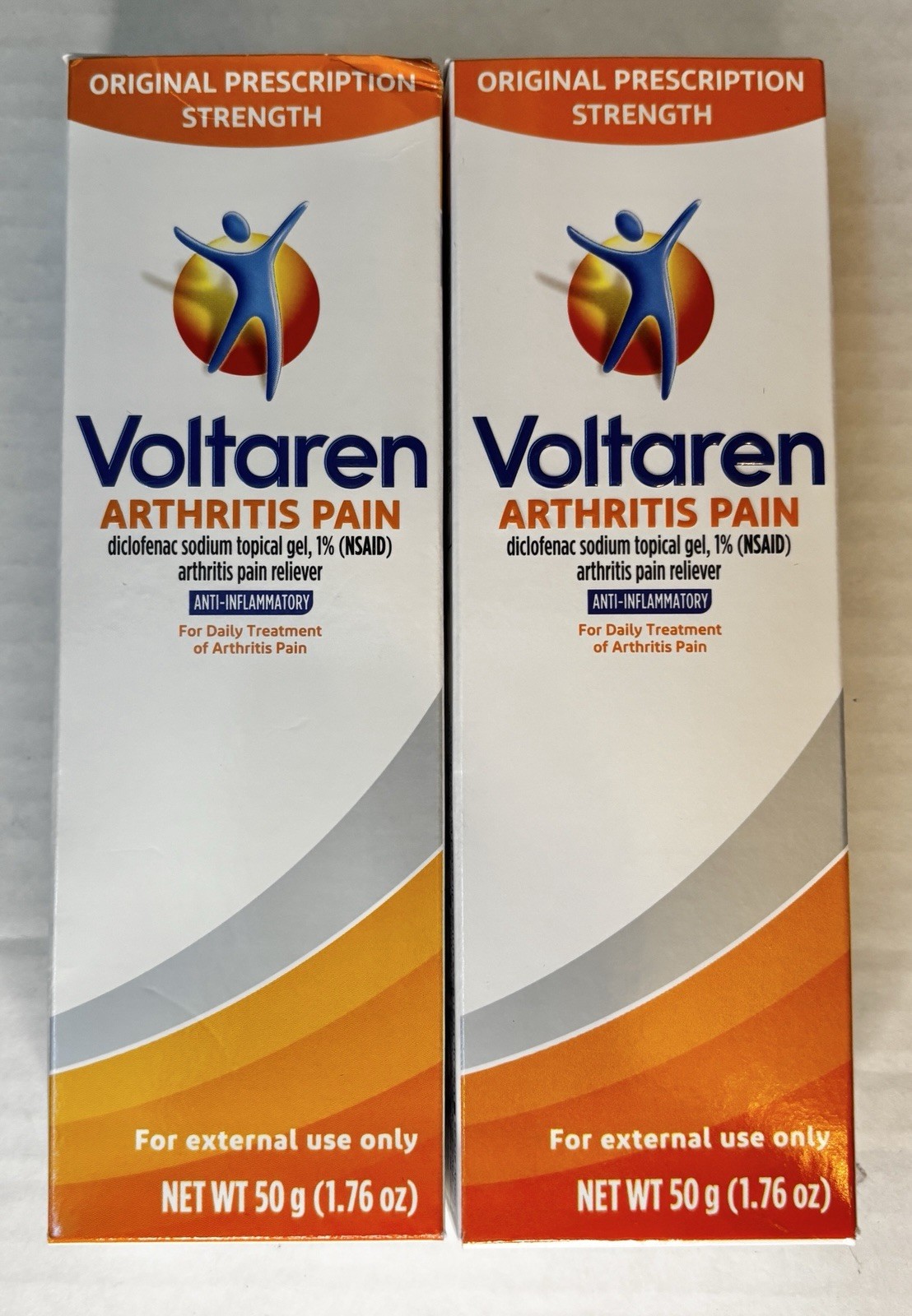 Voltaren Topical Gel Pain Reliever for Arthritis, 1.7oz Exp 1/28+ Lot Of 2