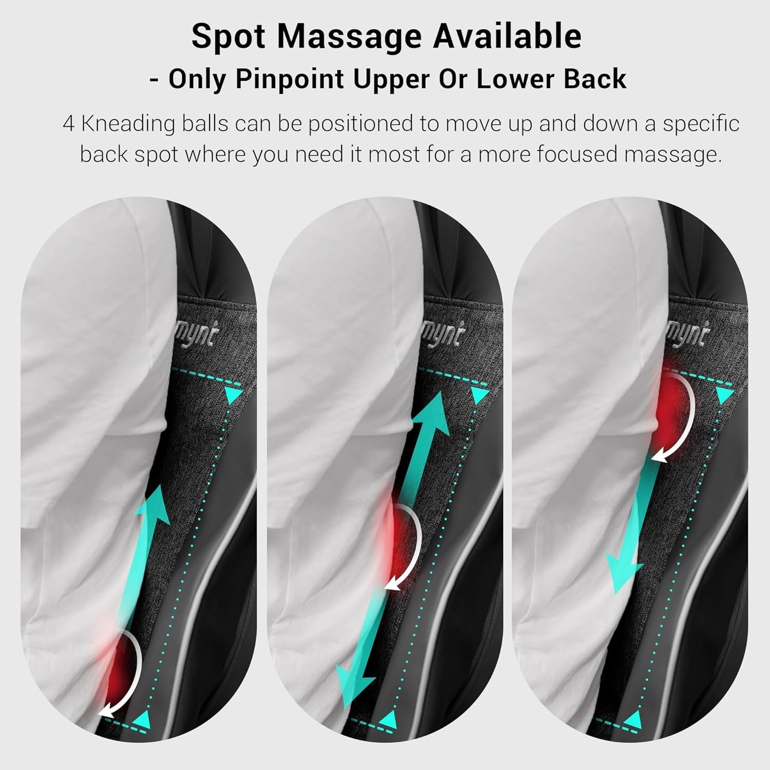 Mynt FSA Eligible HSA Approved Shiatsu Neck and Back Massager for Chair with 10
