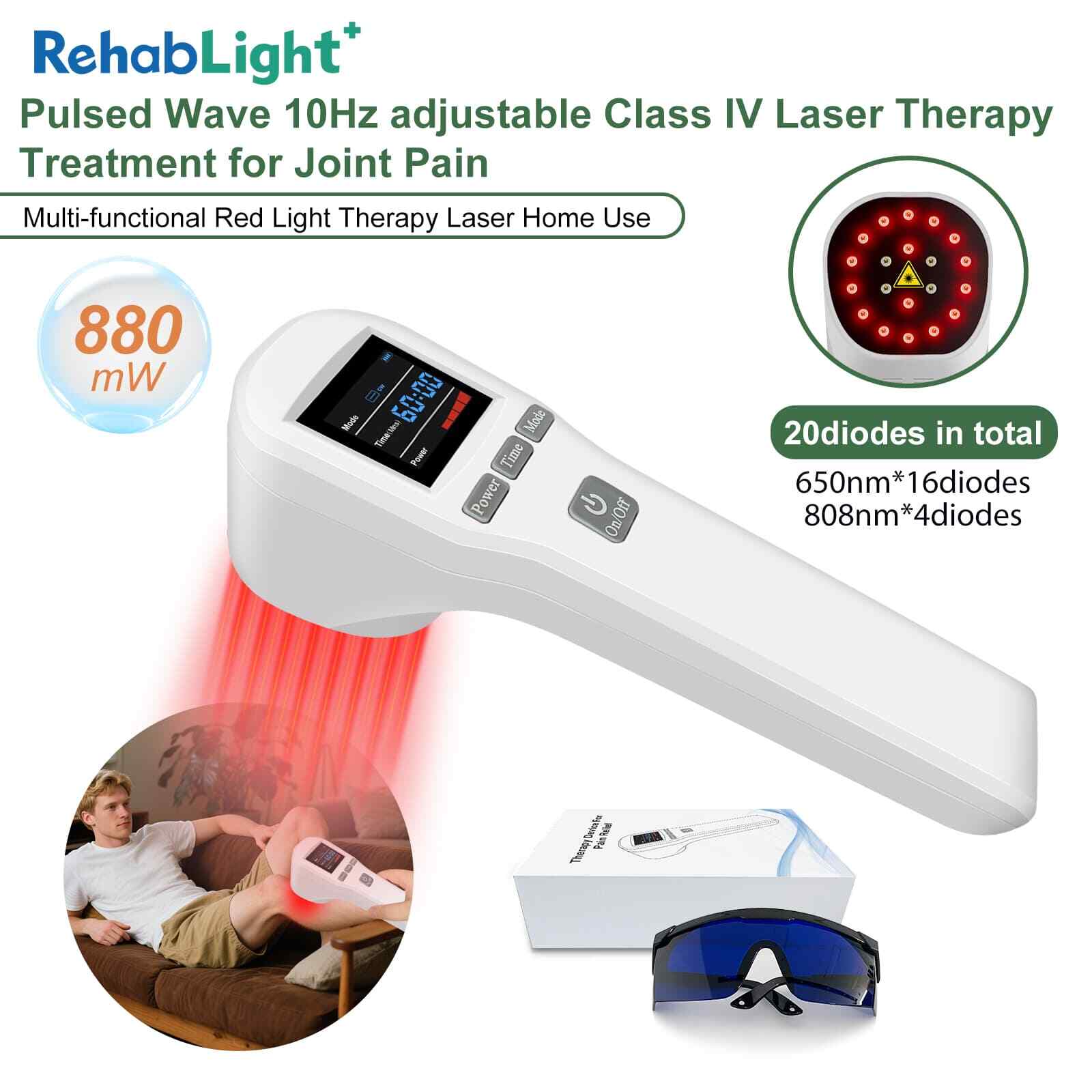 Medical Grade Red Light Therapy LLLT Treatment 880mW Knee Arthritis Pain Relief