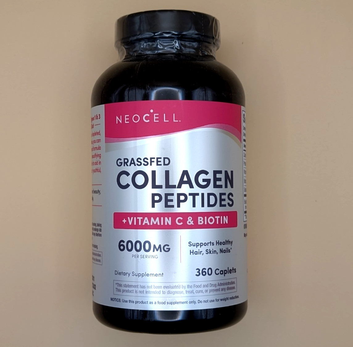 NeoCell Super Collagen + Vitamin C and Biotin Tablets ( 360 ct ) 08/2028