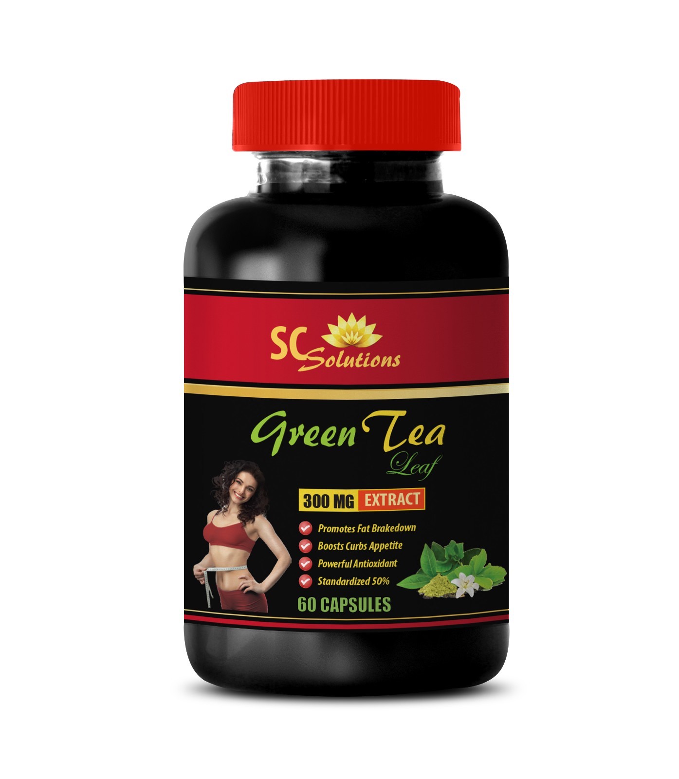 green tea capsules – GREEN TEA LEAF EXTRACT 300mg – green tea detox 1B