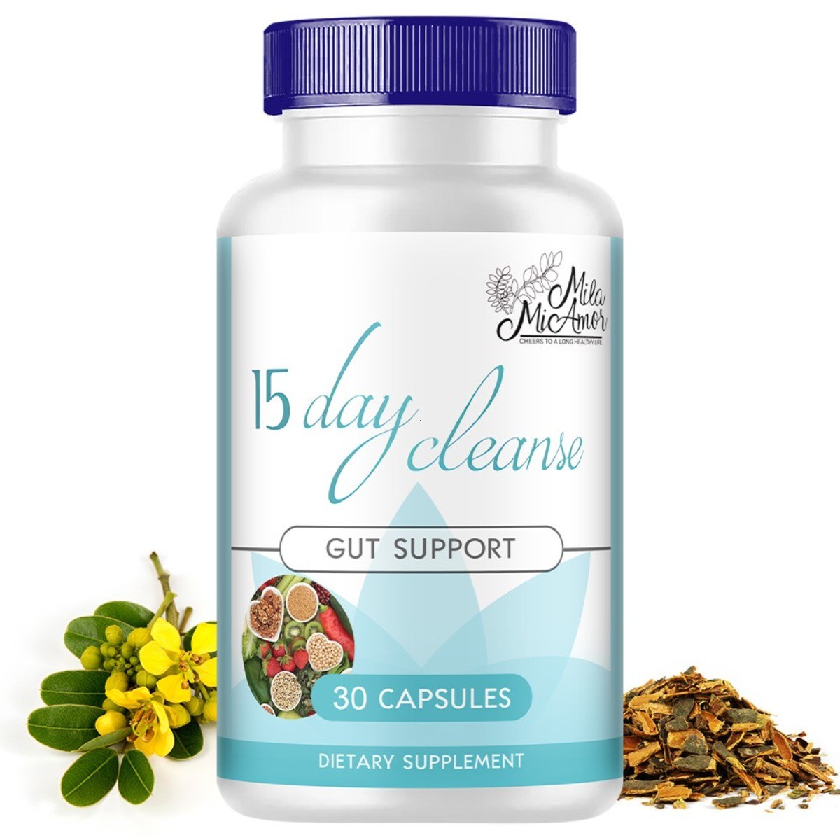 15-Day Colon Cleanse – Psyllium Husk Capsules for Gut Health, Digestion & Detox