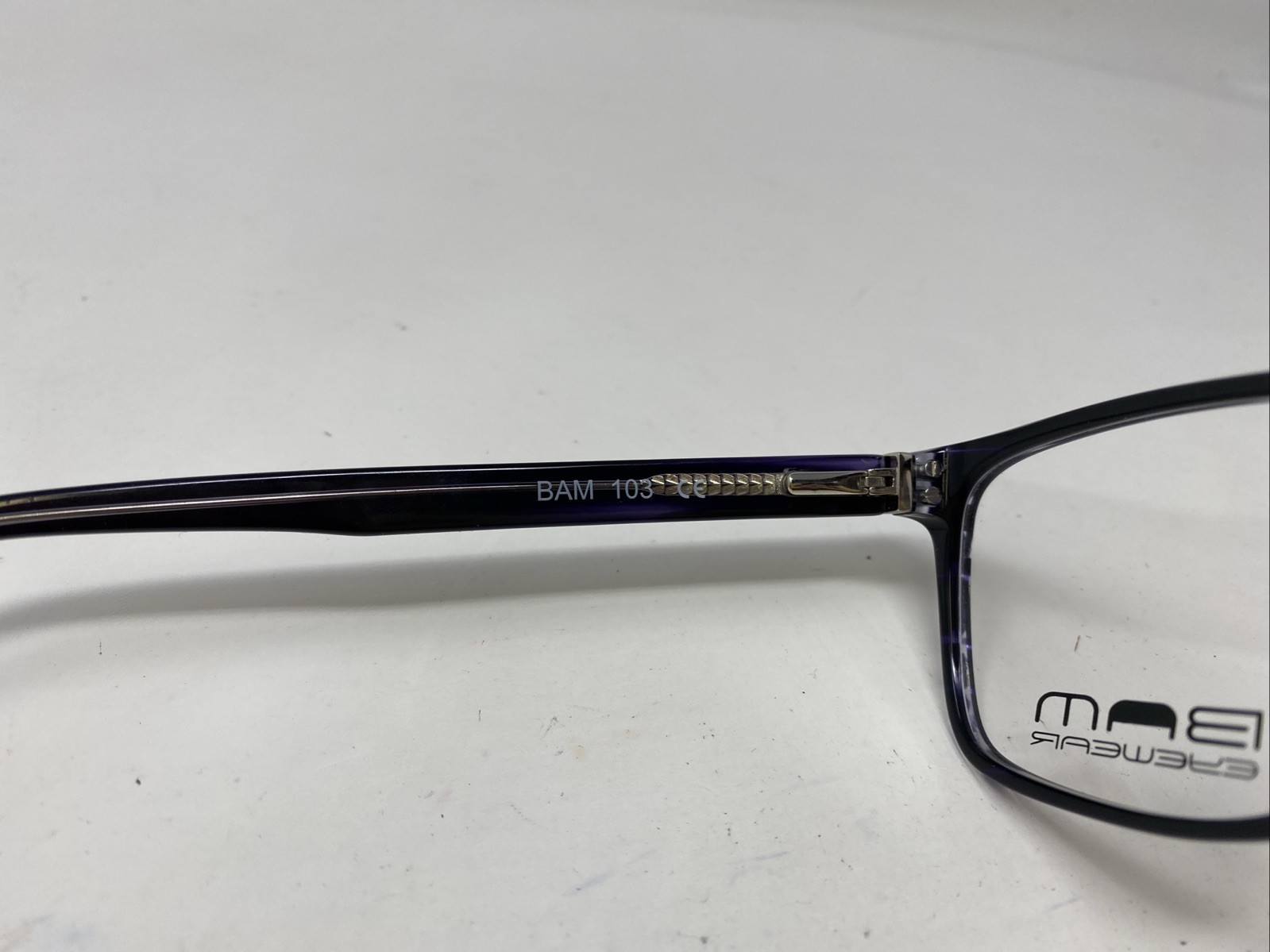 BAM Eyewear BAM 103 NAVY 57-17-150 Dark Blue Full Rim Eyeglasses Frame (655