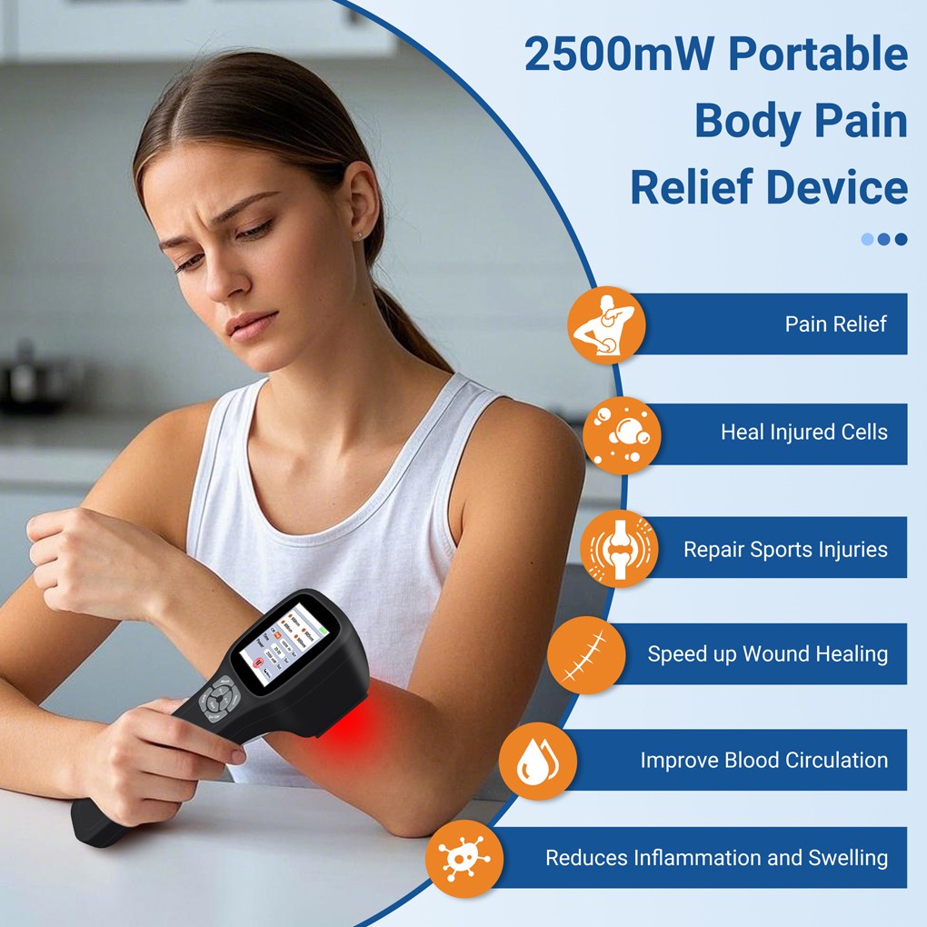 2500mW Red Light Laser Therapy Device 650nm 808nm 905nm 980nm for Joint Pain