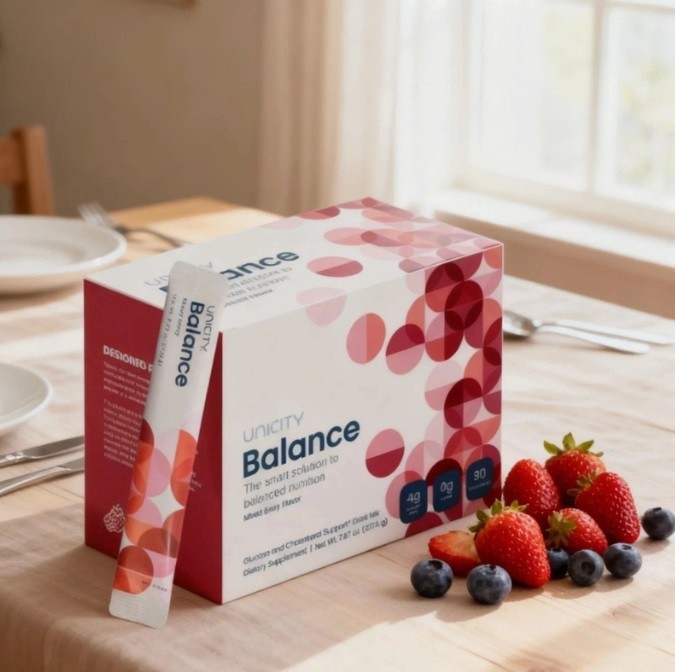 2 Pack Unicity Balance Mixed Berry (30*2) 60 Stick Packs Glucose & Cholesterol
