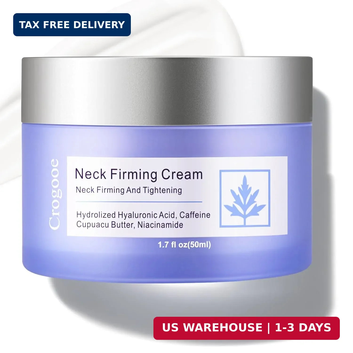 Crogooe Neck Firming Cream – Neck Creams for Tightening and Firming, Tightening