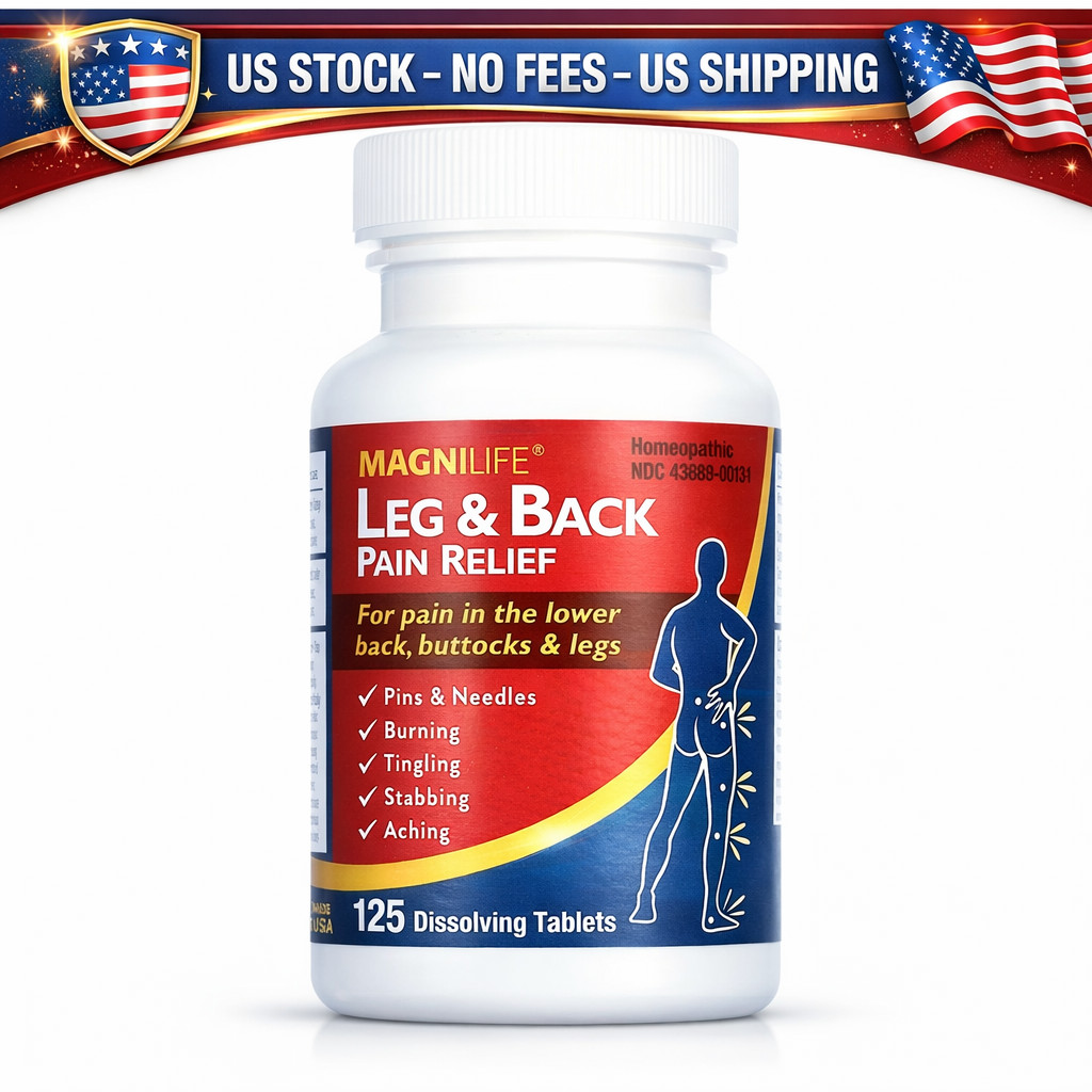 MagniLife Leg and Back Pain Relief Tablets 125 Count Quick Dissolve
