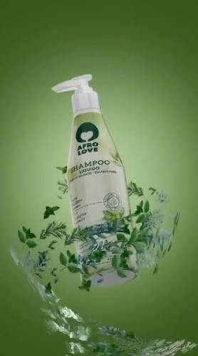 Afro Love Liquid Mint Shampoo 10oz – Deep Cleansing & Clarifying Scalp Treatment