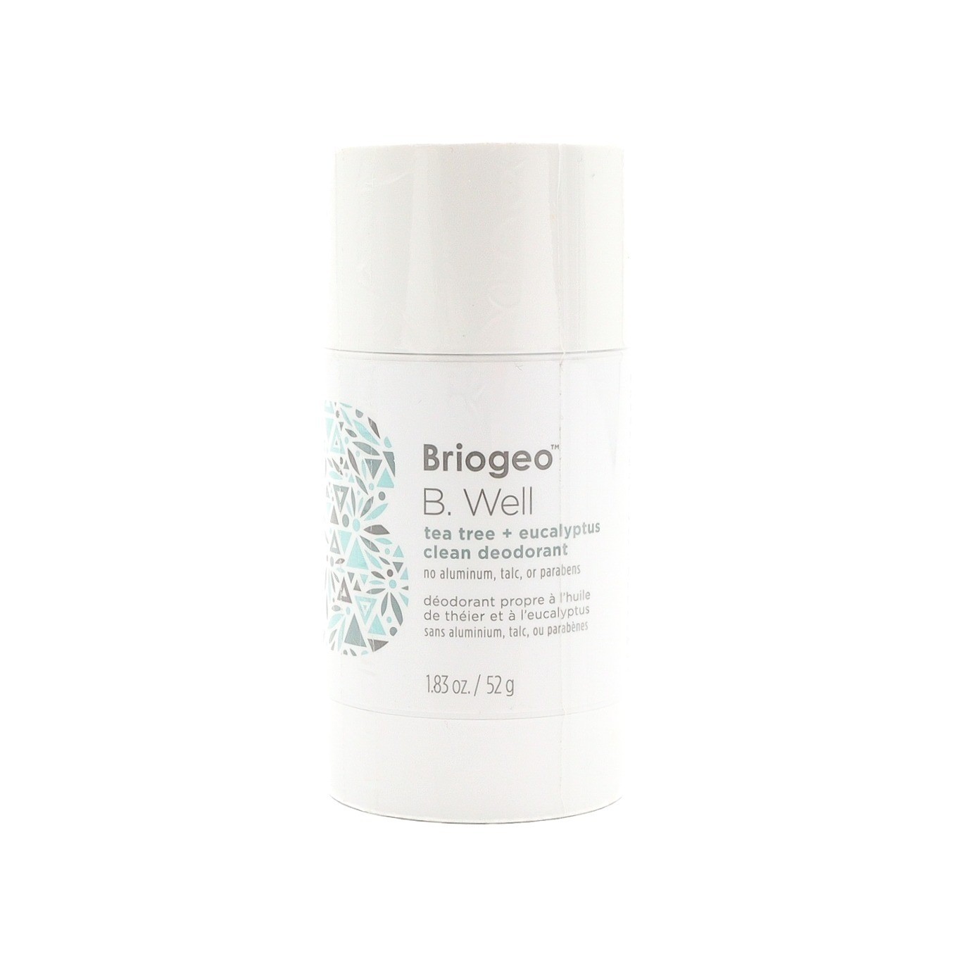 Briogeo – B. Well – Tea Tree + Eucalyptus Clean Deodorant – 1.83 oz. / 52 g