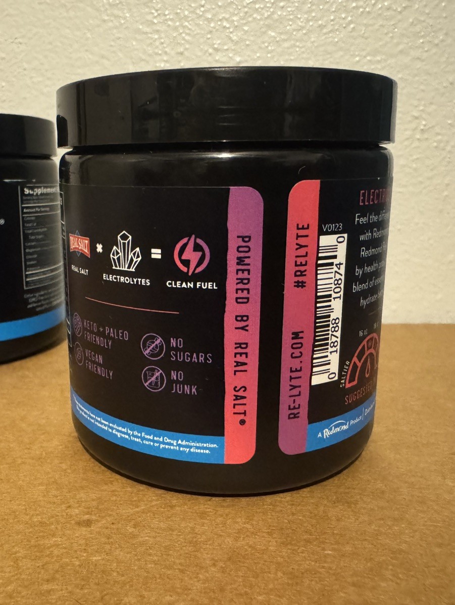 Redmond Re-Lyte Hydration Electrolyte Mix Mixed Berry 60 Servings NEW!