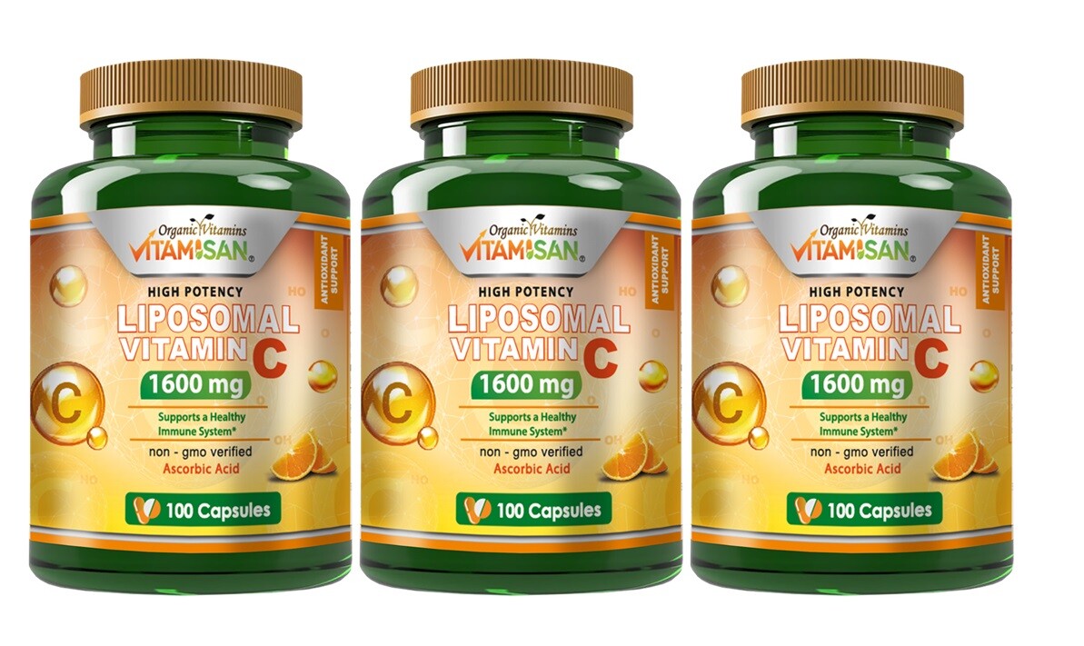 Liposomal Vitamin C Capsules High Absorption Immune Pills Supplements 300 CAPS