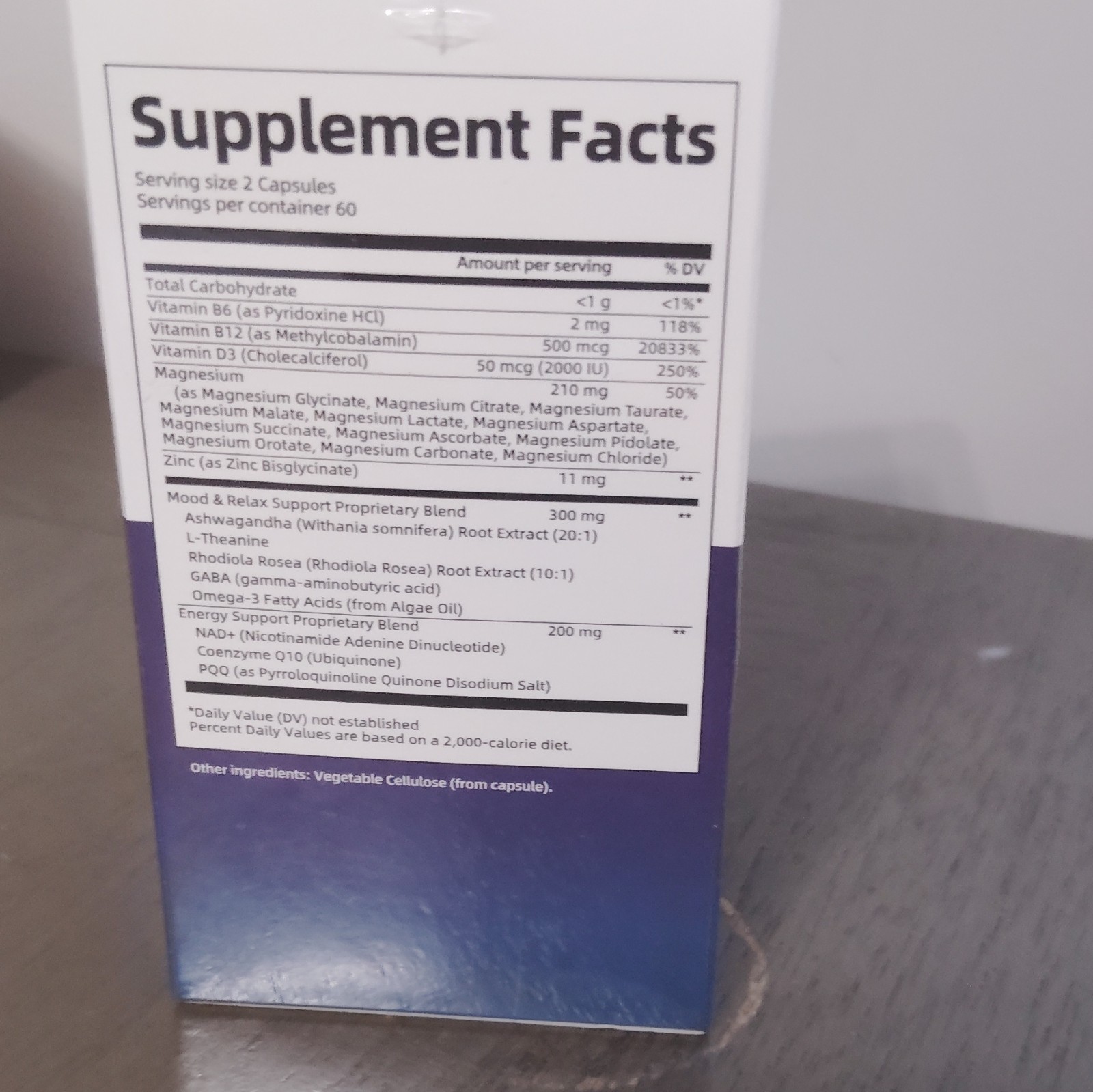 IncoZen Magnesium Complex Mood & Relax + Energy Support Capsules 120 Count