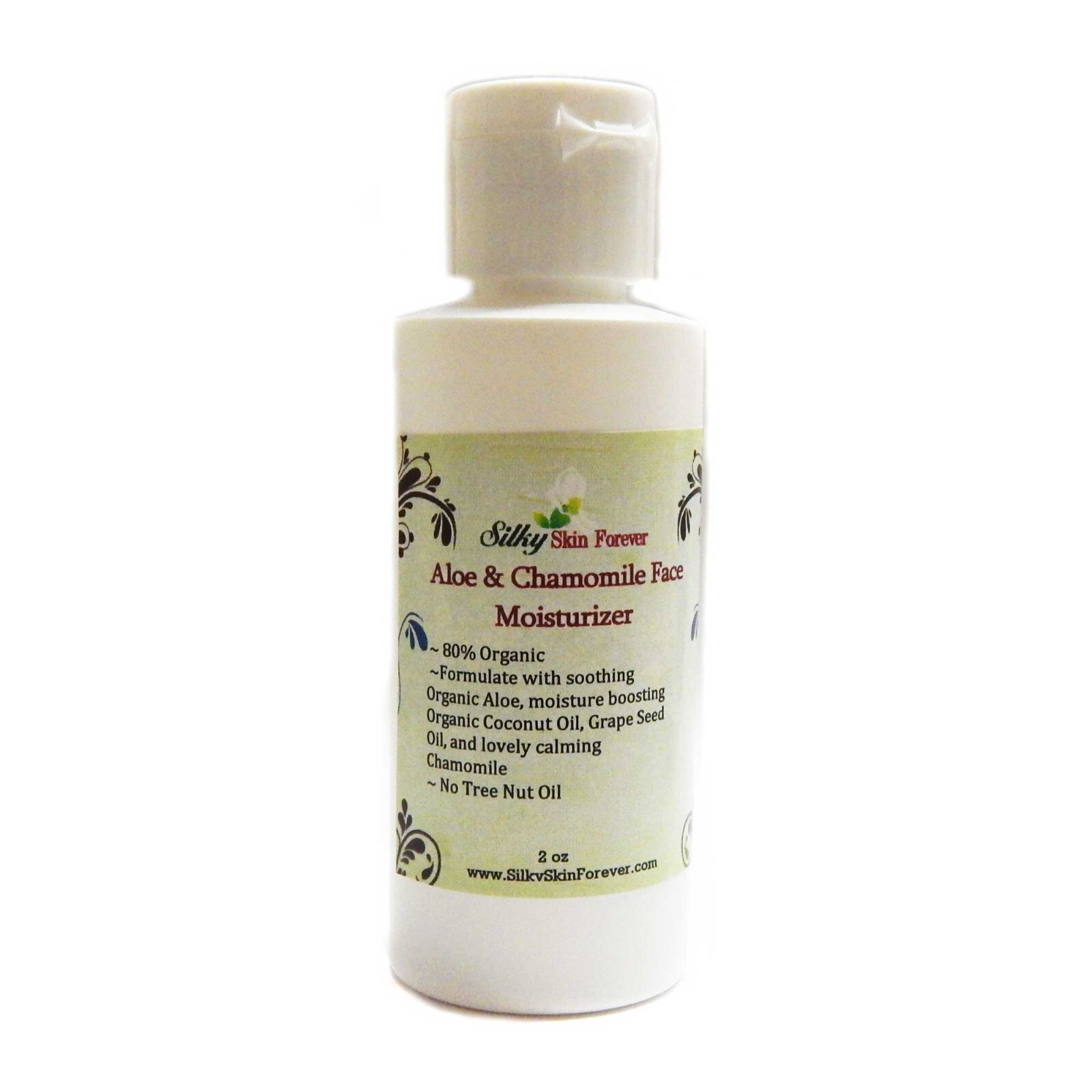 Aloe Vera Chamomile Face Moisturizer Cream Coconut Grapeseed Organic Sensitive