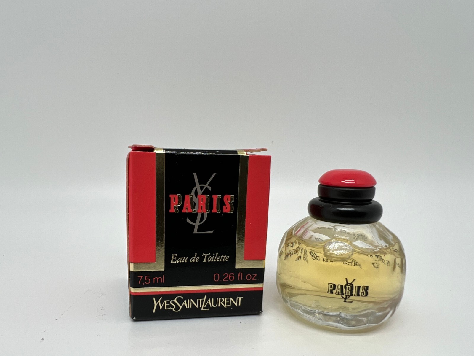 *Vintage* PARIS by YVESSAINTLAURENT 0.25 FL oz / 7.5 ML EDT Splash / Pour Mini