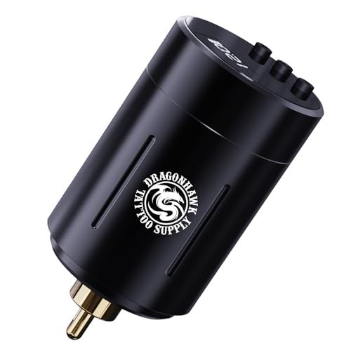 Dragonhawk Tattoo Battery Power Supply for RCA Jack Tattoo Pen Machine