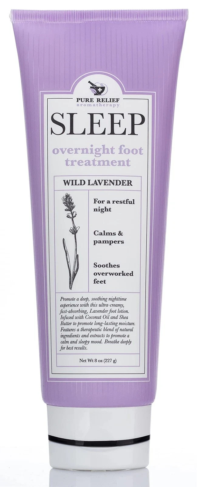 Pure Relief Relaxing Foot 8 Ounce (Pack of 1), Lavender Cream
