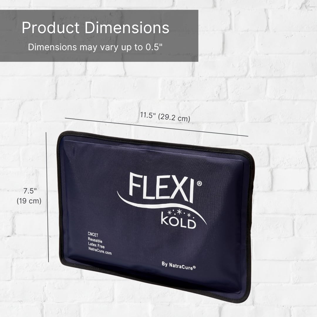 Colder for Longer: FlexiKold Reusable Gel Ice Pack for Feet & Body Injuries