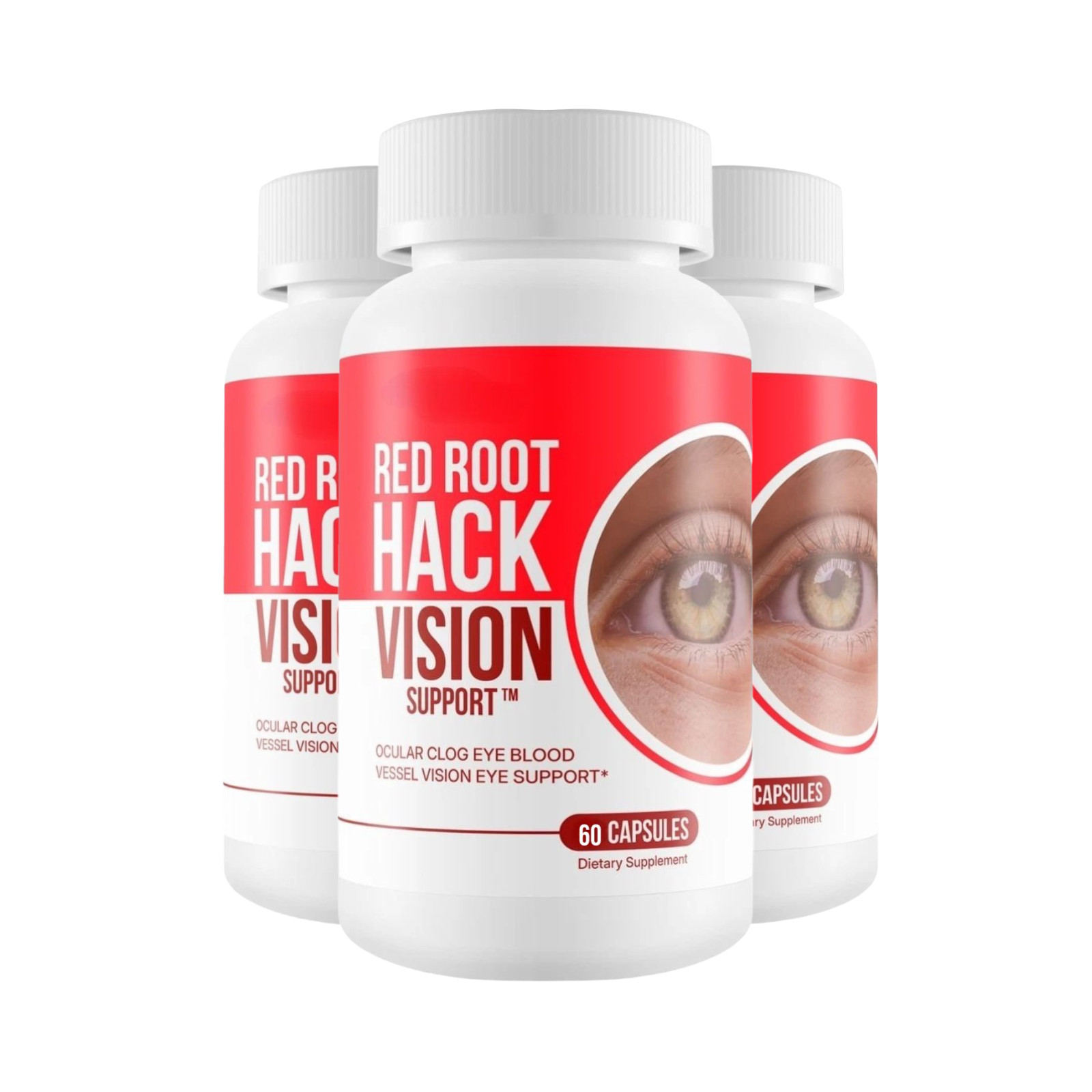 3-Pack Red Root Hack Vision – RedRoot Vision Hack Eye Support – Capsules 180