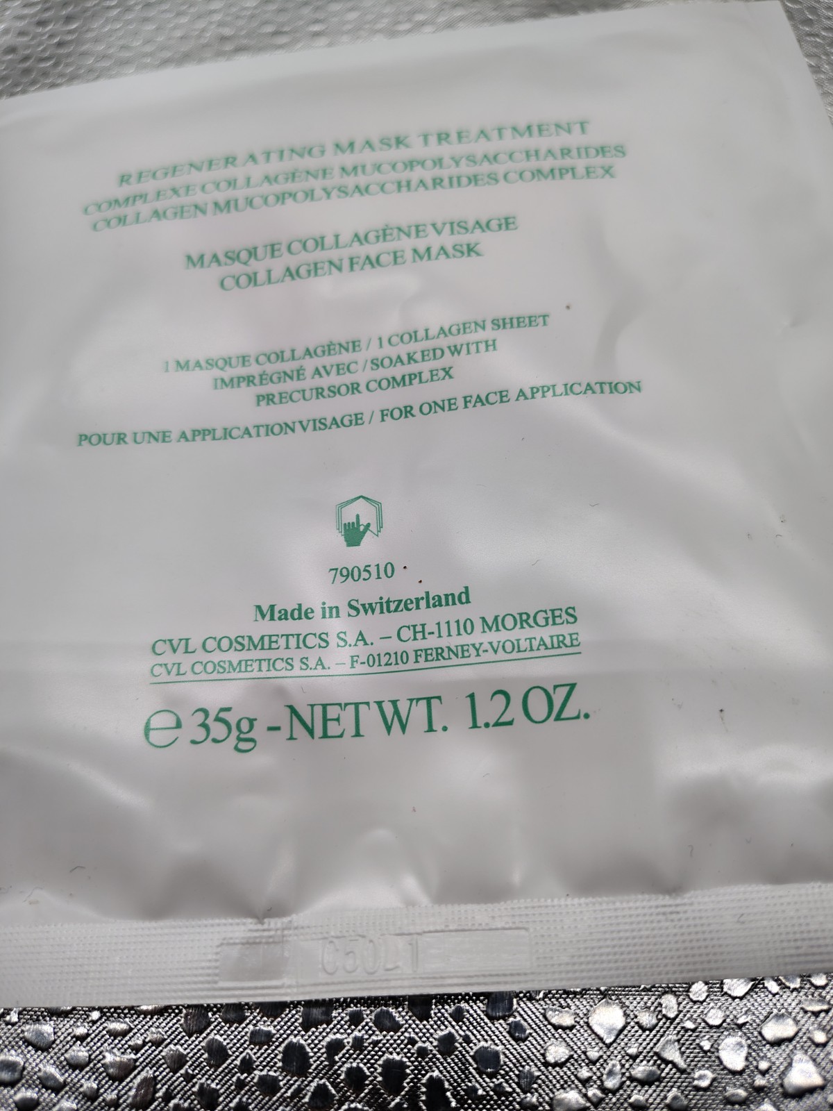 Valmont Regenerating Mask Treatment 1 Individual Mask Size – 1.2 Oz Switzerland