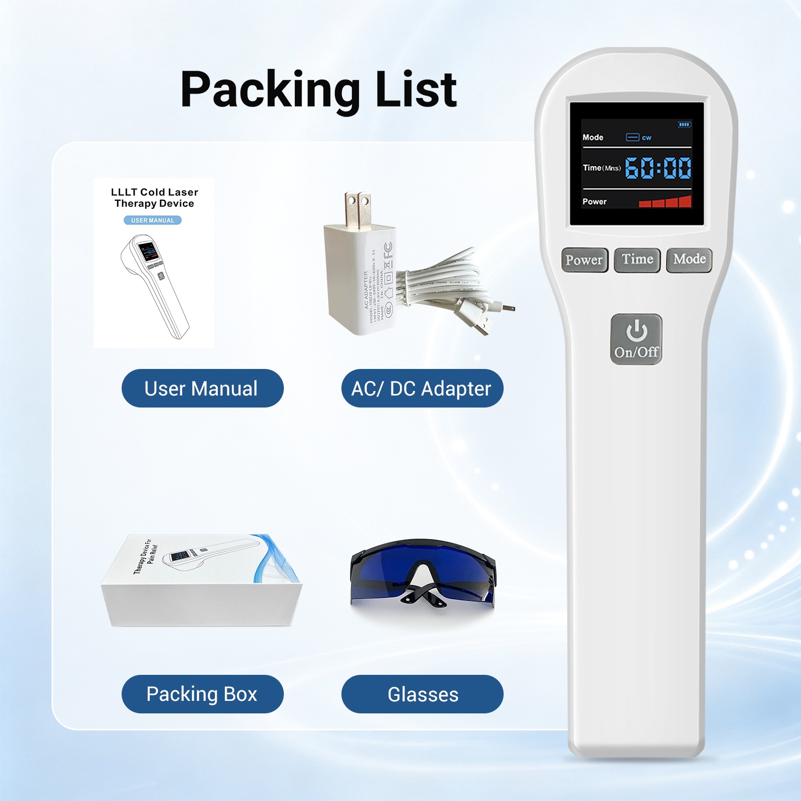 880mW 650nm 808nm Cold Laser Therapy Instrument for All Body Aches and Pains