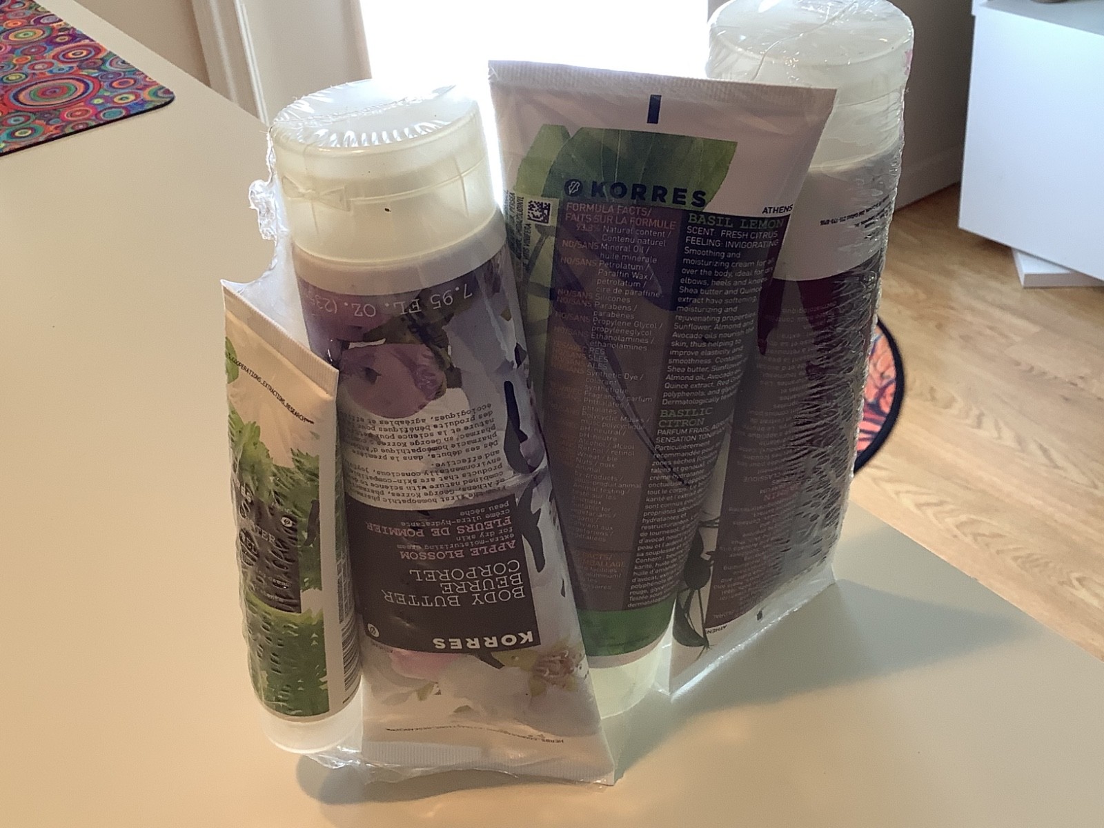 Korres Body Butter Basil Lemon Apple Blossom Jasmine 7.95 oz SEALED New Lot 4