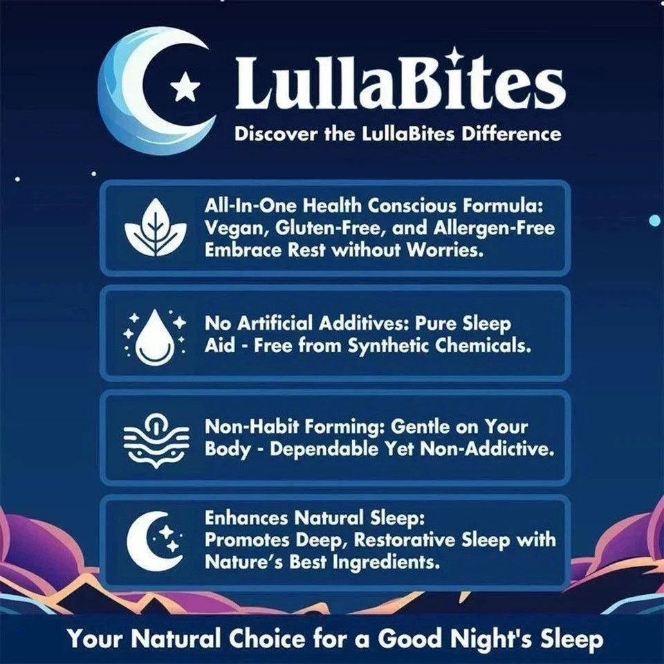 3 pack NEW LullaBites Natural Sleep Gummies Strawberry Stars Flavor 60 Gummies
