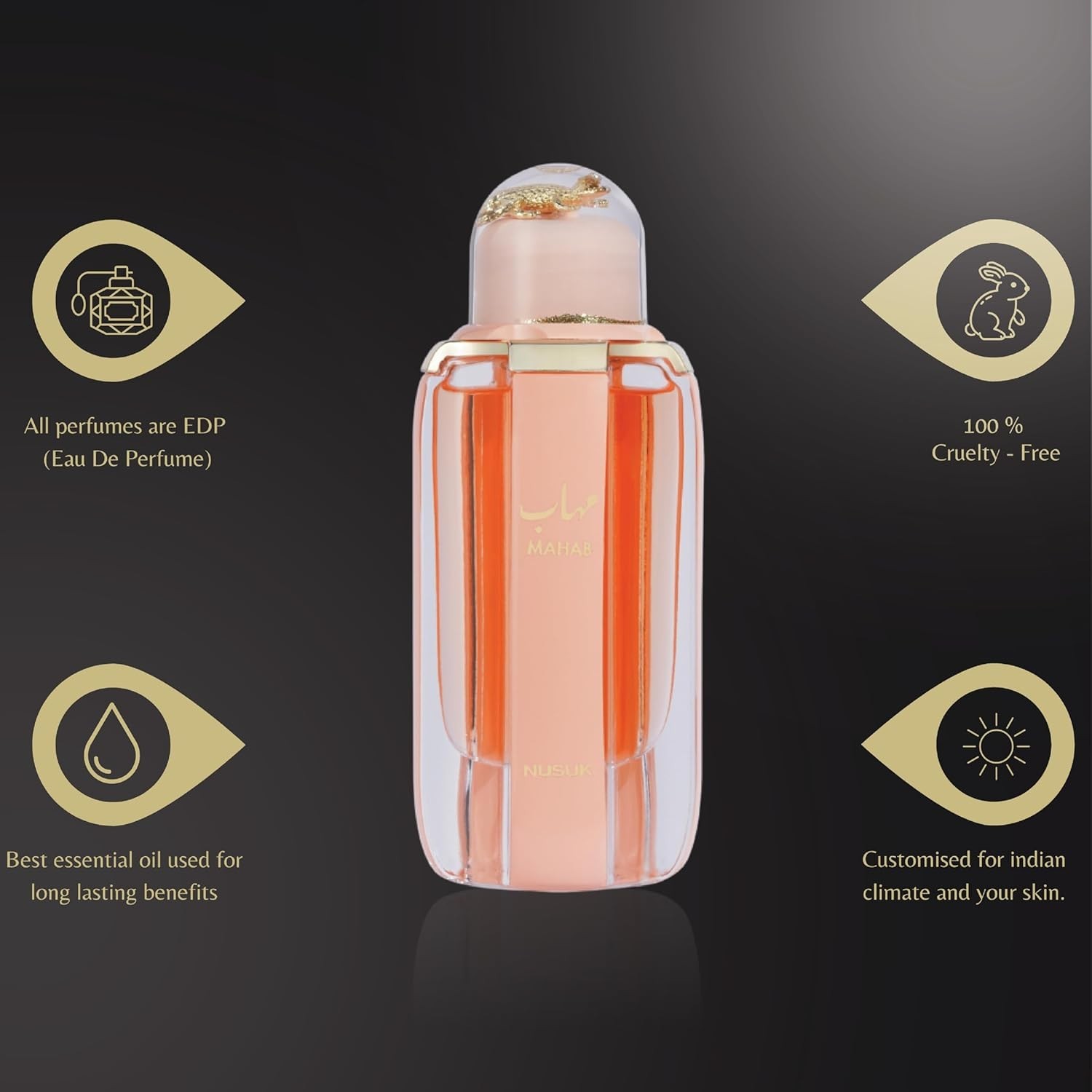 NUSUK MAHAB EXTRAIT DE PARFUM SPRAY UNISEX 3.4 Oz / 100 ml BRAND NEW ITEM!!!