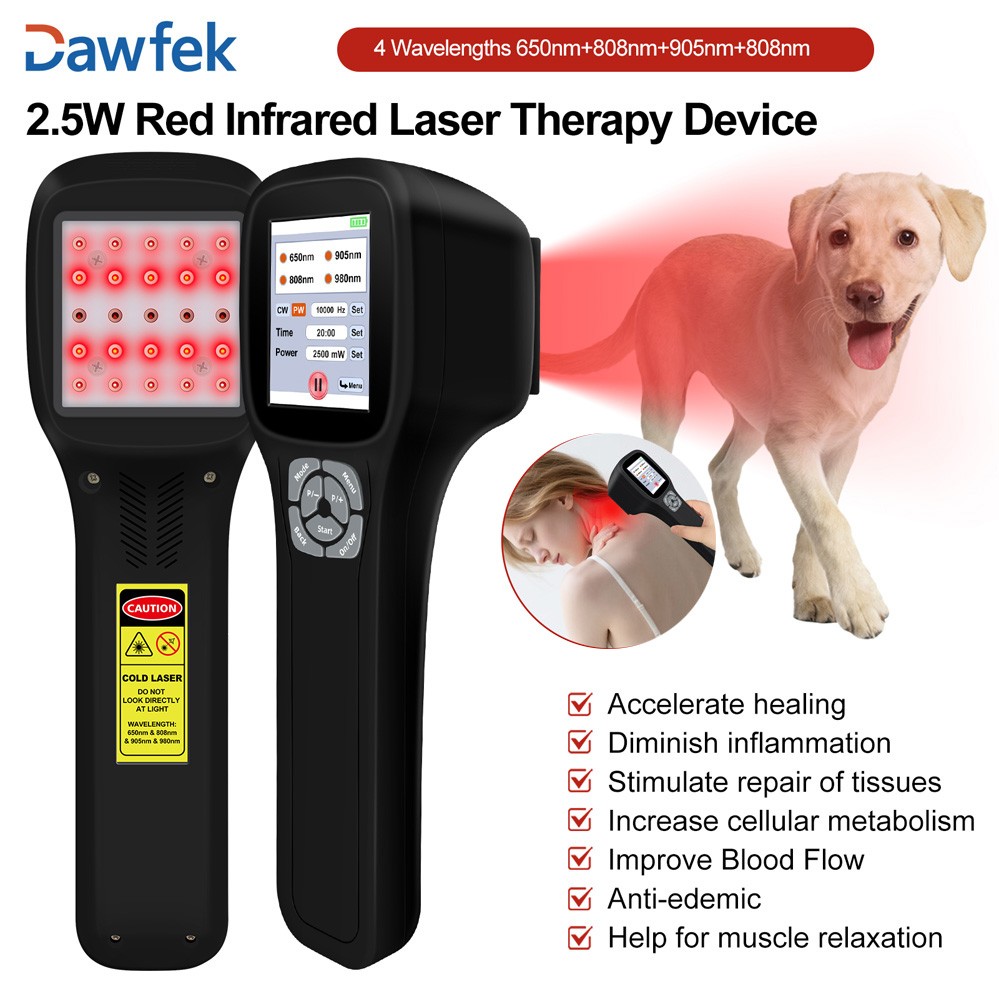 650nm 808nm 905nm 980nm LLLT Light Device Cold Laser Therapy for Pain Relief DA