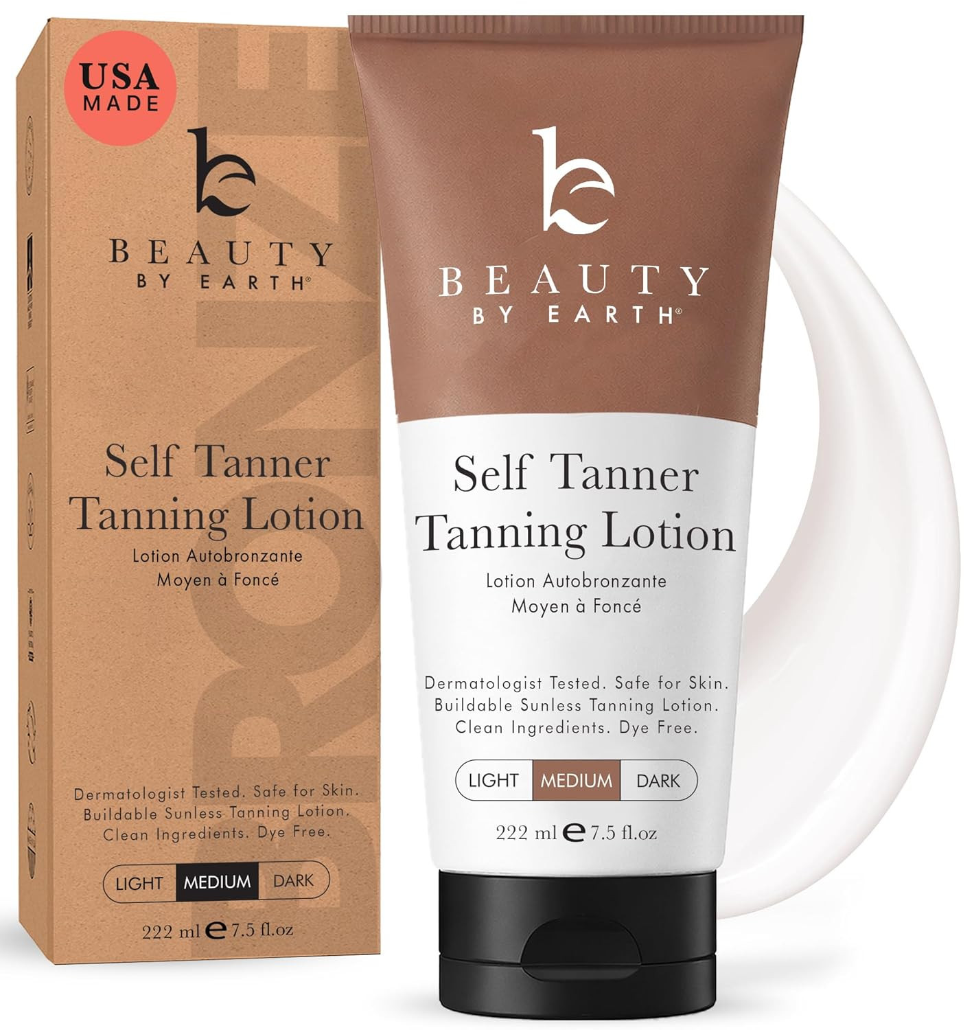 Self Tanner – USA Made with Natural & Organic Ingredients, Moisturizing Self Tan