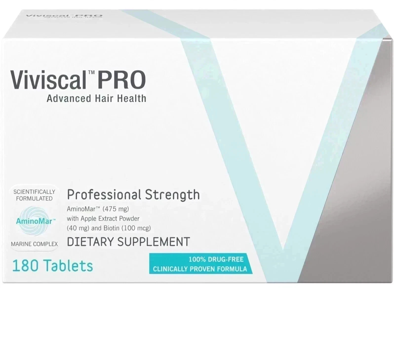 Viviscal PRO Advance Hair Growth Supplement 180 Tablets Exp 08/2027