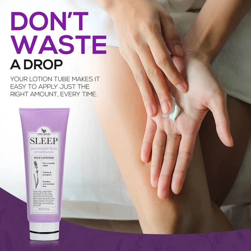 Pure Relief Relaxing Foot 8 Ounce (Pack of 1), Lavender Cream