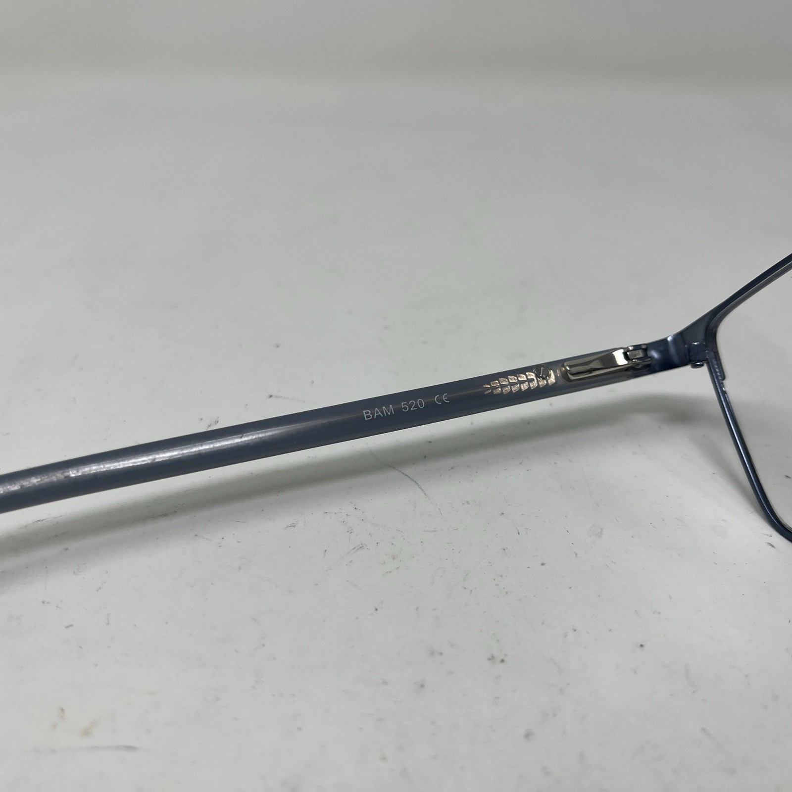 BAM EYEWEAR 520 Blue 58-18-150 Large Flex Hinge Eyeglasses (747