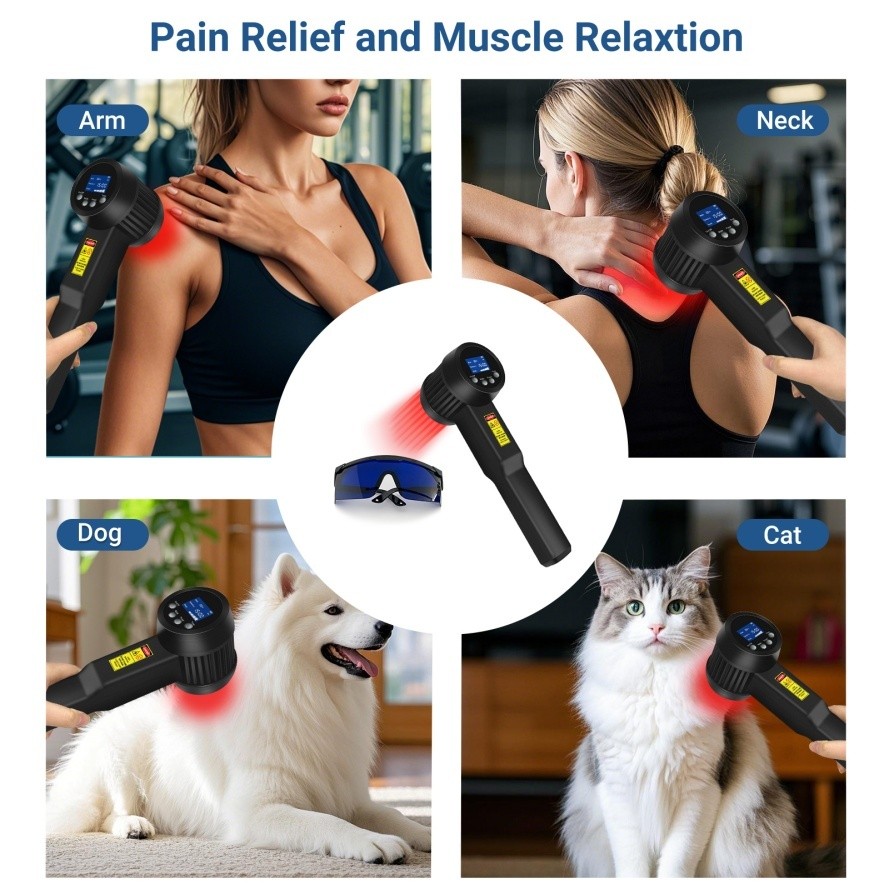 5W Veterinary Laser Therapy For Pet Dog Joint Stiffness & Animal Pain Management