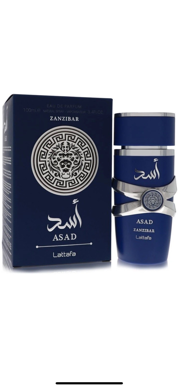 Lattafa Asad Zanzibar by Lattafa 3.4 EDP Perfume Cologne Unisex New in Box US
