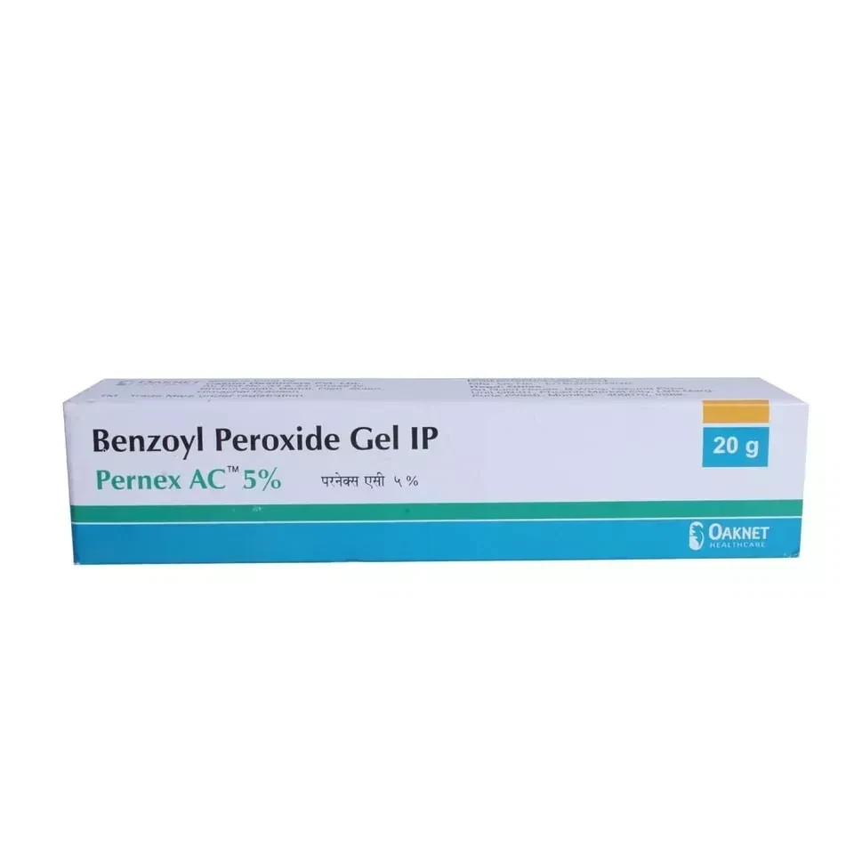 100% New Pernex Benzoyl Peroxide AC 5% Gel 20g PERRIGO / PADAGIS _NEW LOOK