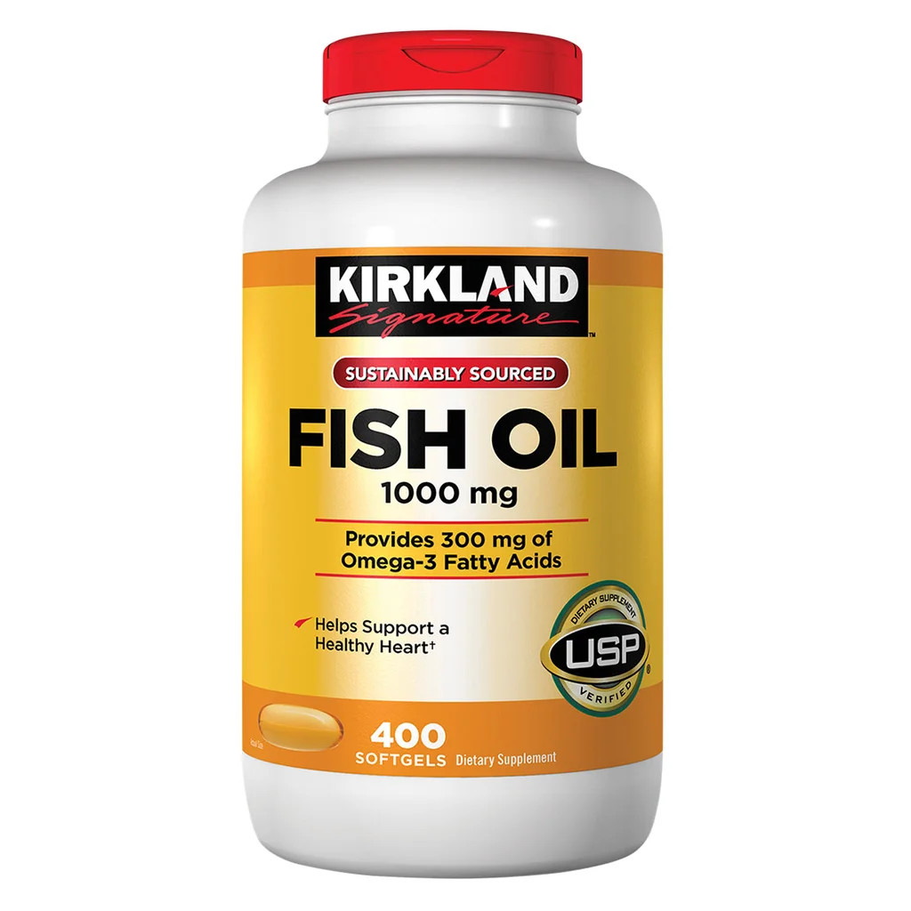 Kirkland Signature Fish Oil 1000 mg., 400 Softgels EXP 06/2028