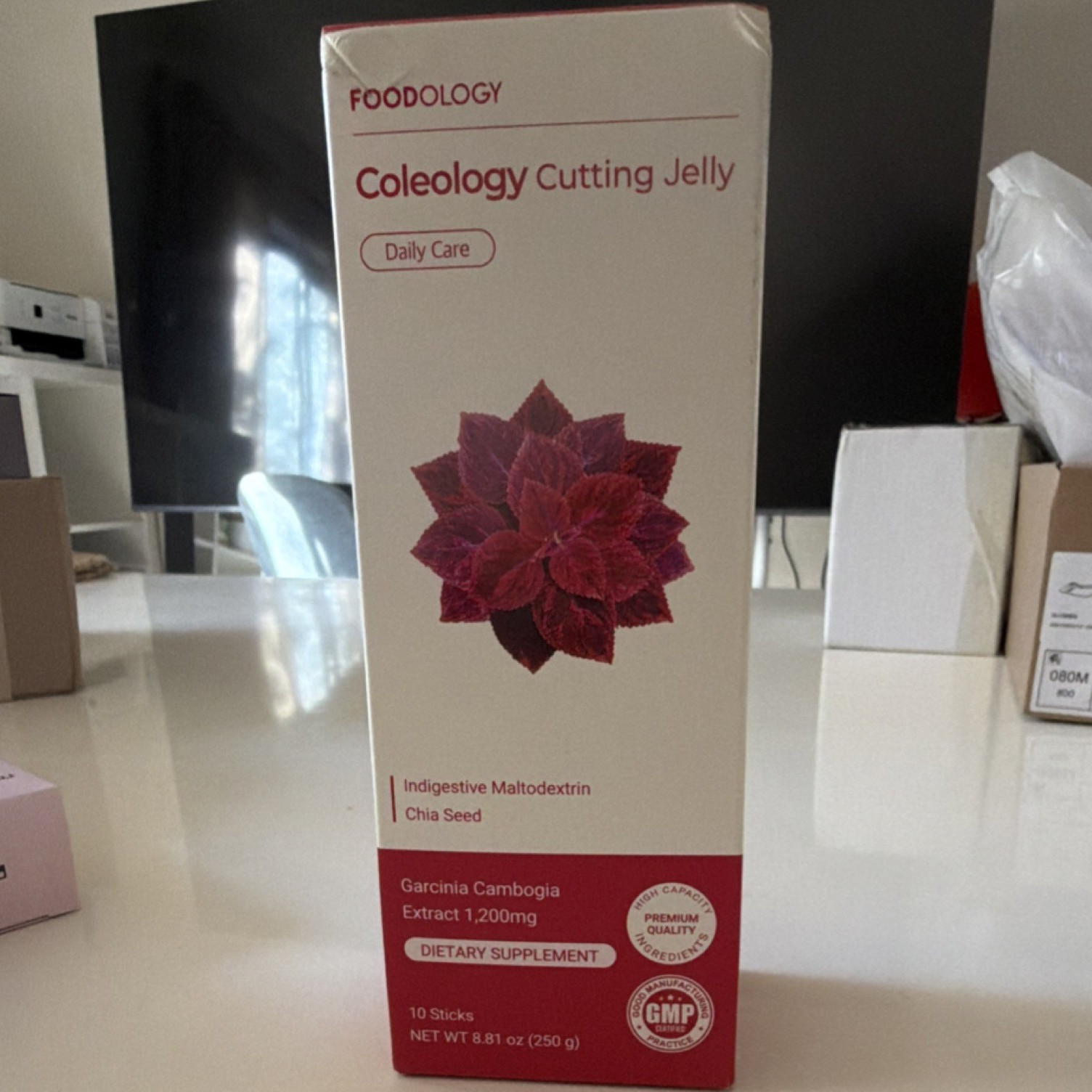 FOODOLOGY Coleology Cutting Jelly Weight Management Pomegranate 10 Sticks 250g