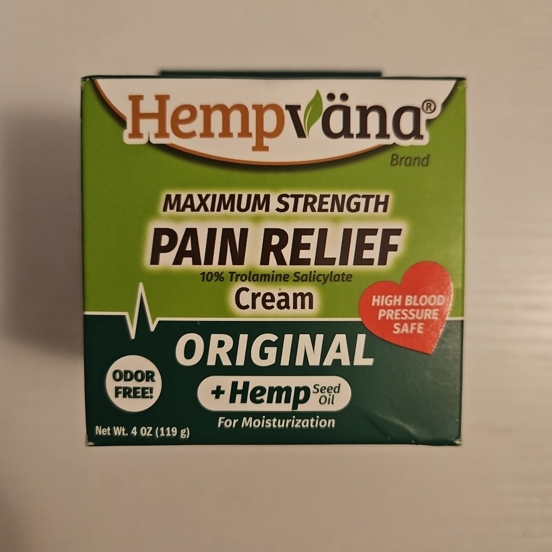 Hempvana Maximum Strength Pain Relief Cream Original Hemp Seed Oil 4OZ Exp 2027+