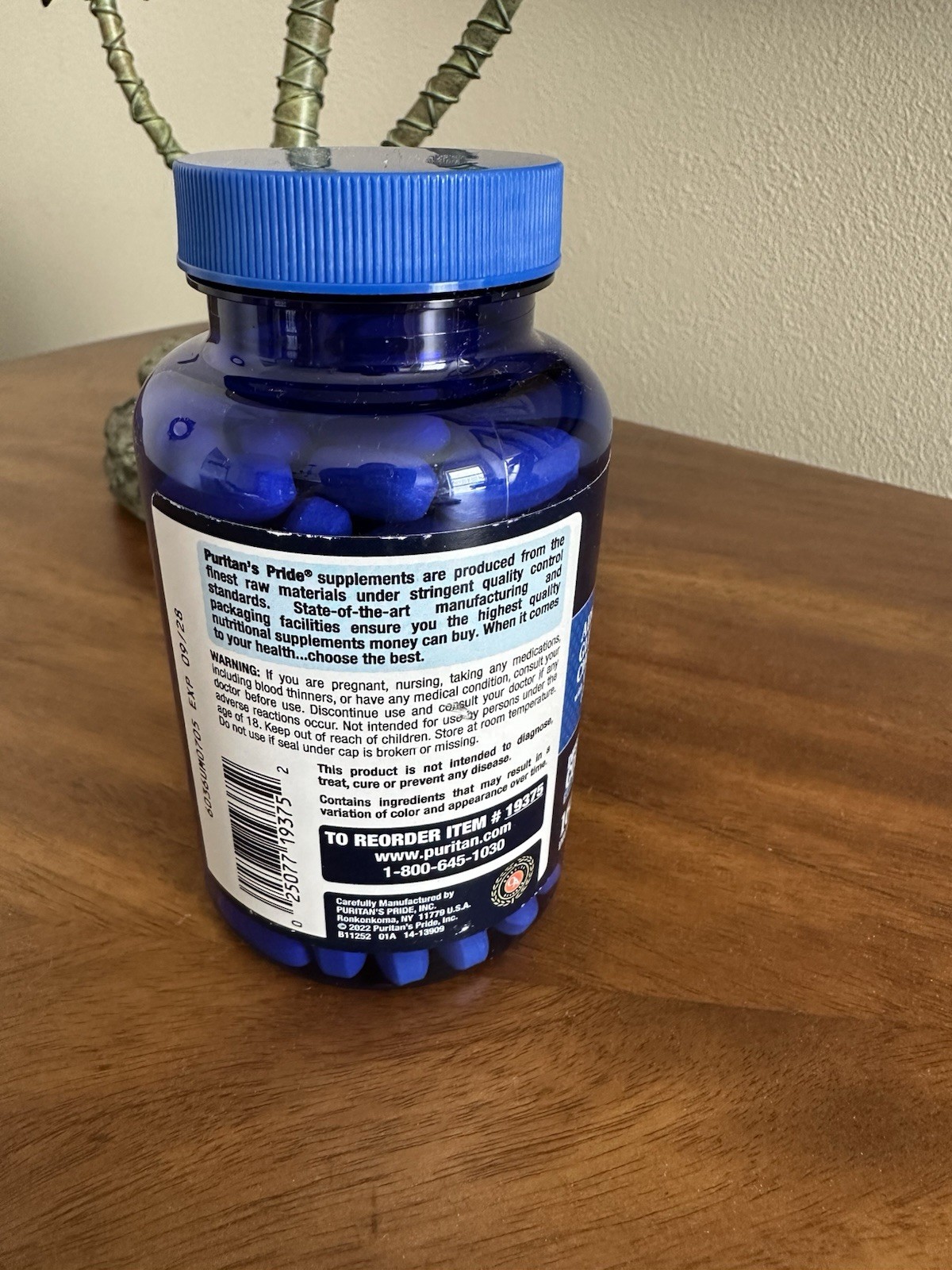 Puritans Pride Triple Strength Glucosamine Chondroitin MSM Joint Soother 360Caps