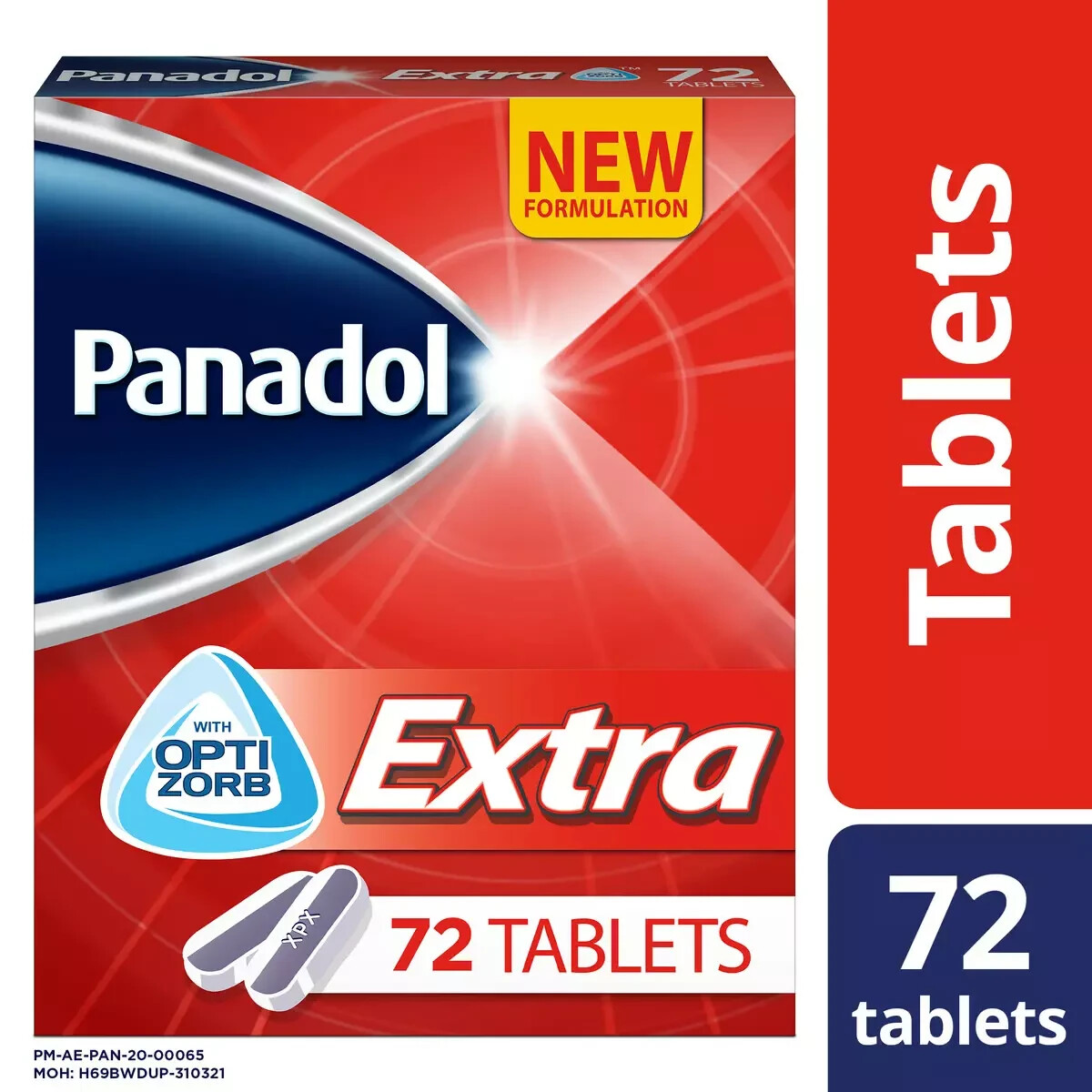 Panadol Extra with Optizorb Formulation – 72 Tablets