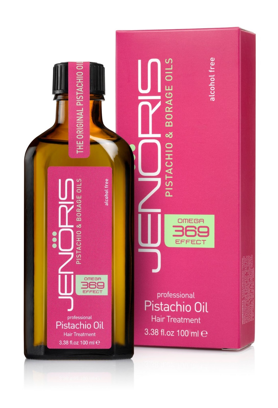 Jenoris Pistachio Oil Hair Treatment 3.38oz is the best. Excellent results.