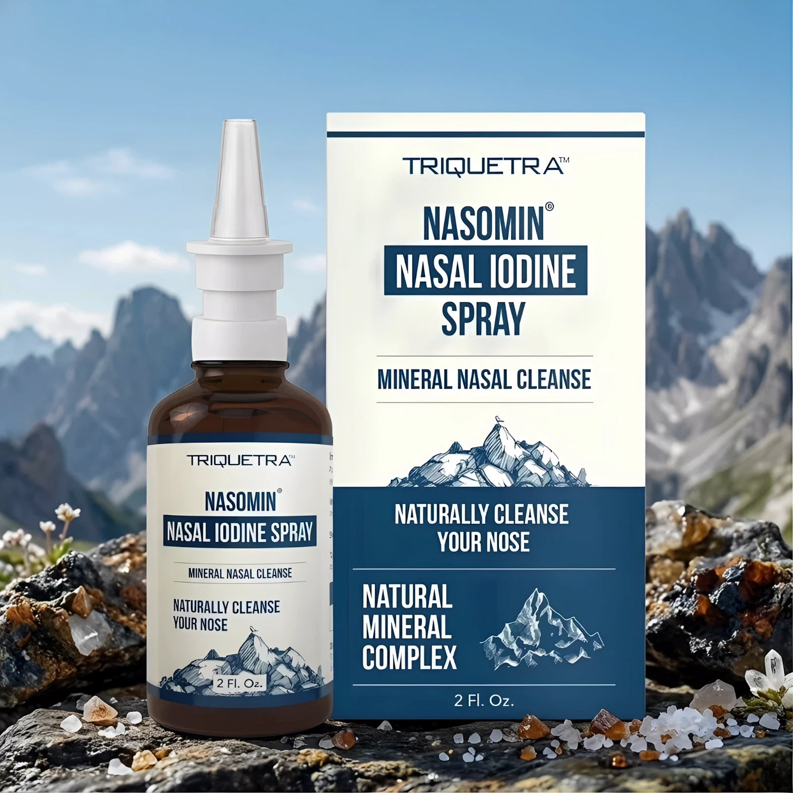 Nasomin Nasal Cleanse with Iodine & Fulvic Acid (2 oz)